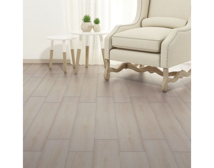 Sonata Самозалепващи подови дъски от PVC 5,02 м² 2 мм цвят бял дъб - Sonata Самозалепващи подови дъски от PVC 5,02 м² 2 мм цвят бял дъб -