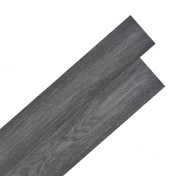 Sonata Самозалепващи подови дъски от PVC 5,02 м² 2 мм черно и бяло - Материали за декорация