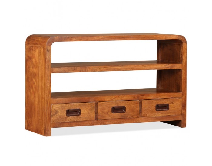 Sonata ТВ шкаф, масивна дървесина, финиш шишам, 90x30x55 cм -