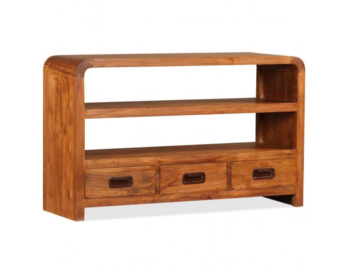 Sonata ТВ шкаф, масивна дървесина, финиш шишам, 90x30x55 cм -