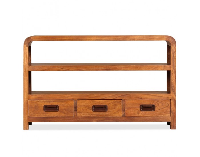 Sonata ТВ шкаф, масивна дървесина, финиш шишам, 90x30x55 cм -