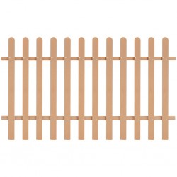 Sonata Ограда от колчета, WPC, 200х120 см, кафява - Огради