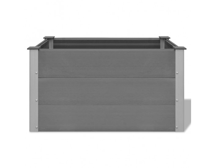 Sonata Градински плантер, WPC, 100x50x54 см, сив -