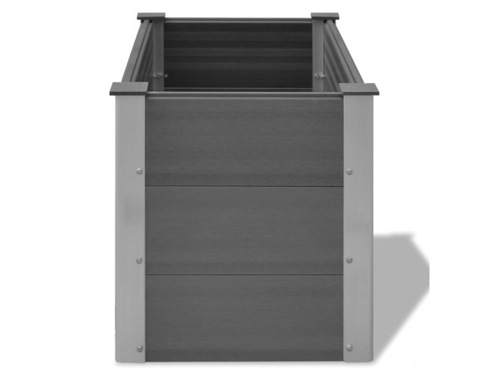 Sonata Градински плантер, WPC, 100x50x54 см, сив -
