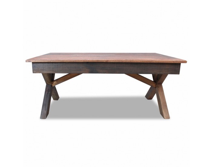 Sonata Маса за кафе, регенерирана дървесина масив, 110x60x45 cм -