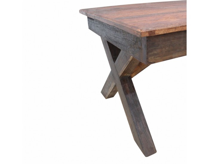 Sonata Маса за кафе, регенерирана дървесина масив, 110x60x45 cм -