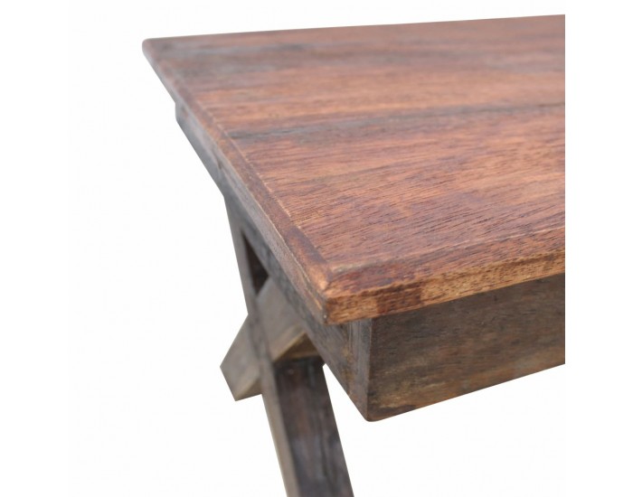 Sonata Маса за кафе, регенерирана дървесина масив, 110x60x45 cм -