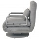 Sonata Въртящ се разтегателен фотьойл, светлосив, 60x75x80 см -