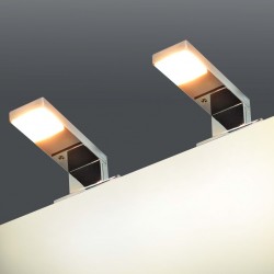 Sonata Аплици за огледало, 2 бр, 2 W, топло бели - Настолни лампи
