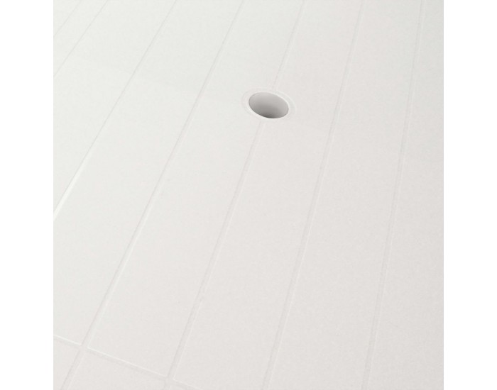 Sonata Градинска маса, 126x76x72 см, пластмаса, бяла -