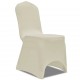 Sonata Покривни калъфи за столове, 100 бр, еластични, кремави -