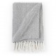 Sonata Декоративно одеяло, памук, рибена кост, 160x210 см, сиво -
