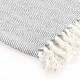 Sonata Декоративно одеяло, памук, рибена кост, 220x250 см, сиво -