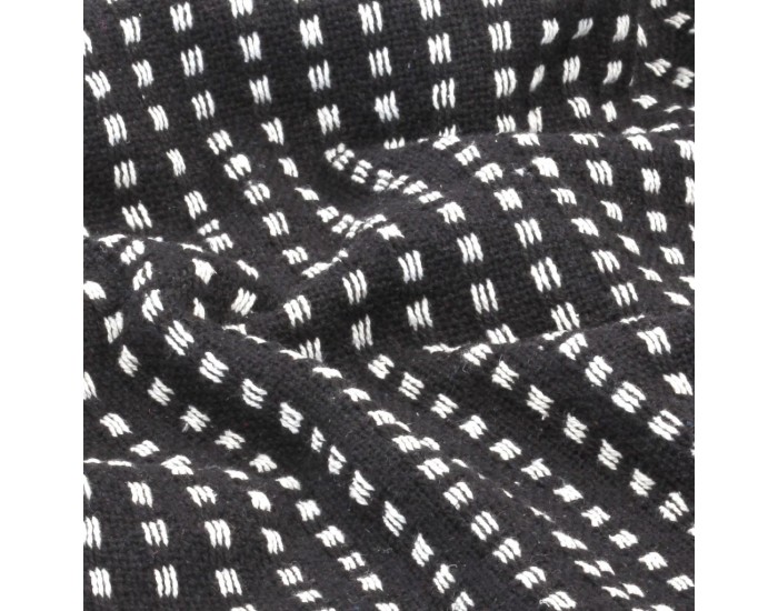 Sonata Декоративно одеяло, памук, каре, 220x250 см, черно -