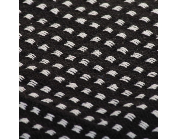 Sonata Декоративно одеяло, памук, каре, 220x250 см, черно -