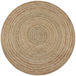 Sonata Плетен килим от юта, 90 см, кръгъл - Дневна