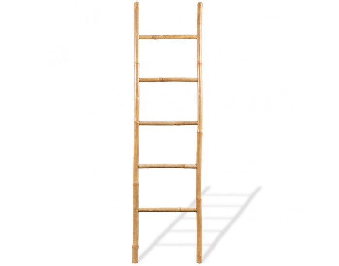 Sonata Стълба за кърпи, 5 бамбукови стъпала, 150 cм -