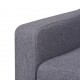Sonata 3-местен диван, текстил, сив -