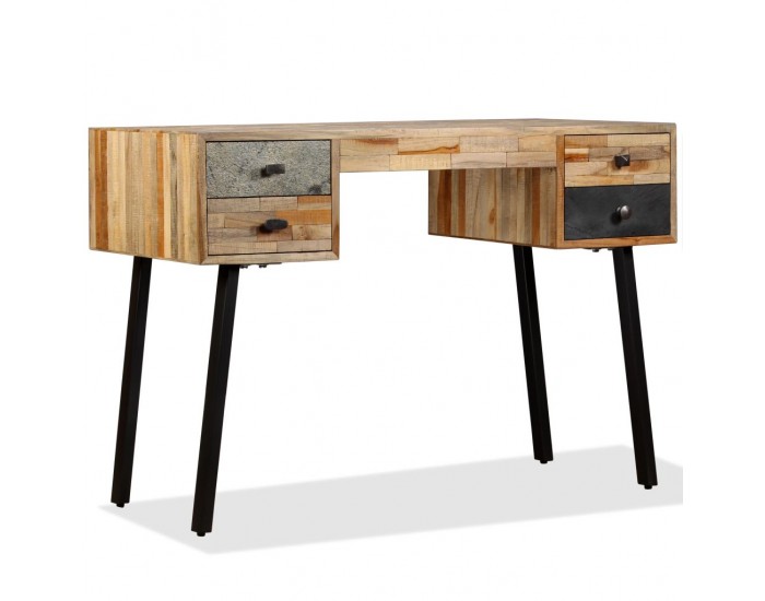Sonata Бюро, регенерирано тиково дърво масив, 110х50х76 см - Sonata Бюро, регенерирано тиково дърво масив, 110х50х76 см -