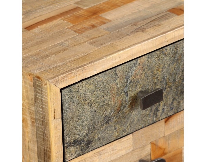 Sonata Бюро, регенерирано тиково дърво масив, 110х50х76 см - Sonata Бюро, регенерирано тиково дърво масив, 110х50х76 см -