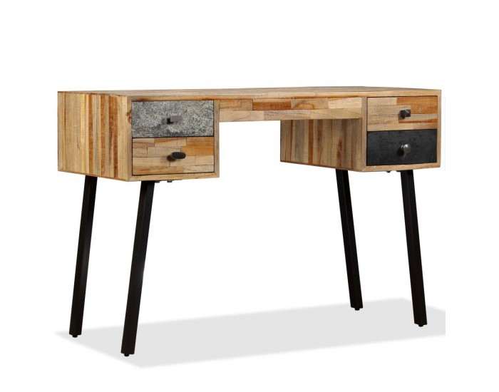 Sonata Бюро, регенерирано тиково дърво масив, 110х50х76 см - Sonata Бюро, регенерирано тиково дърво масив, 110х50х76 см -