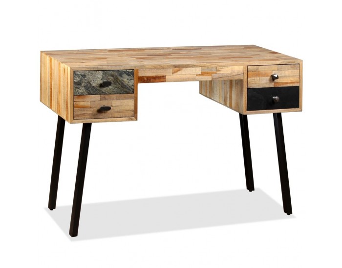 Sonata Бюро, регенерирано тиково дърво масив, 110х50х76 см - Sonata Бюро, регенерирано тиково дърво масив, 110х50х76 см -