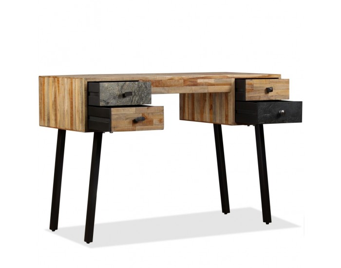 Sonata Бюро, регенерирано тиково дърво масив, 110х50х76 см - Sonata Бюро, регенерирано тиково дърво масив, 110х50х76 см -
