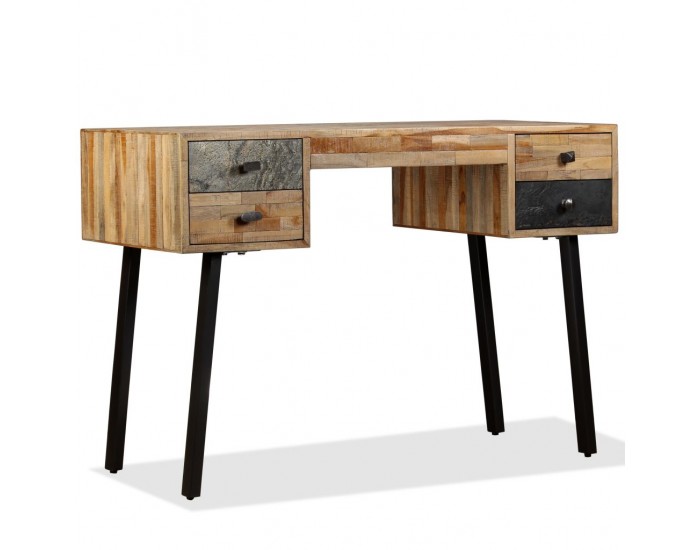 Sonata Бюро, регенерирано тиково дърво масив, 110х50х76 см - Sonata Бюро, регенерирано тиково дърво масив, 110х50х76 см -