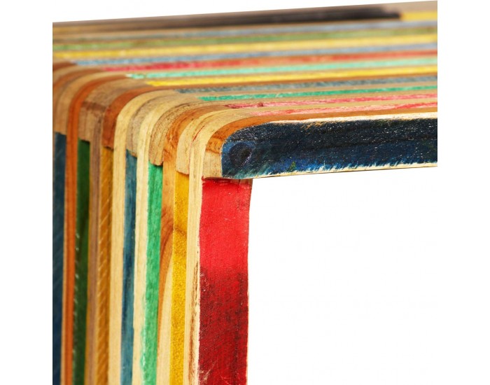 Sonata К-кт стенни рафтове, 3 бр, регенериран тик масив, многоцветен -