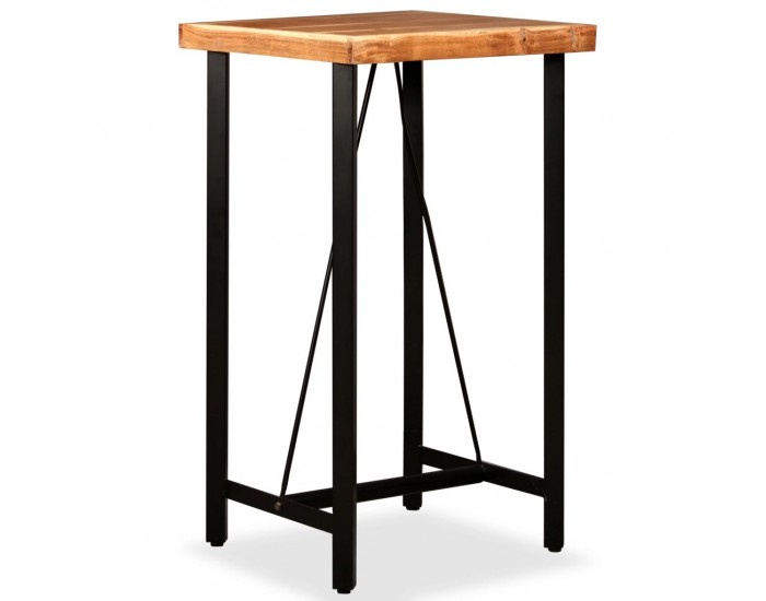 Sonata H Бар маса, акациево дърво масив, 60x60x107 см