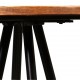 Sonata Бар столове, 4 бр, регенерирана дървесина масив и стомана -
