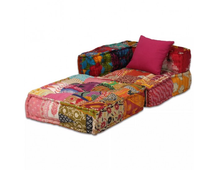 Sonata 2-местен модулен диван легло, плат, пачуърк -