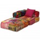 Sonata 2-местен модулен диван легло, плат, пачуърк -