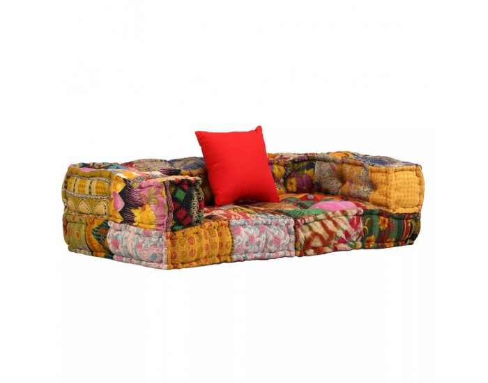 Sonata 2-местен модулен диван с подлакътници, плат, пачуърк -