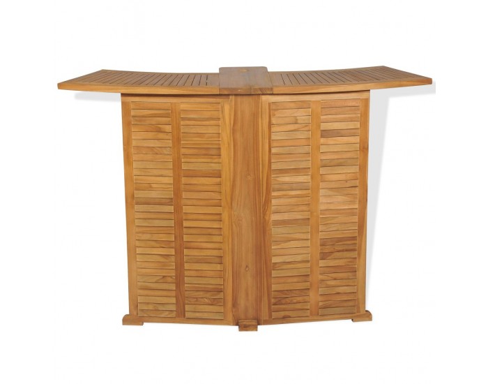 Sonata Градинска бар маса, тиково дърво, 155x53x105 см -