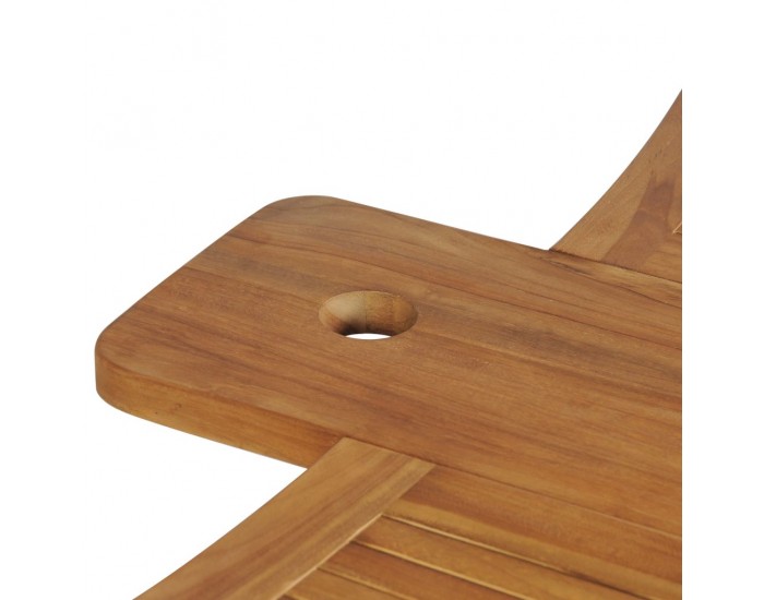 Sonata Градинска бар маса, тиково дърво, 155x53x105 см -