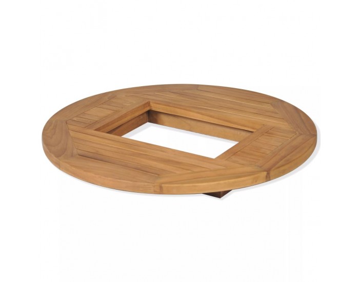 Sonata Плот за каси с бира, тиково дърво, 70 см -