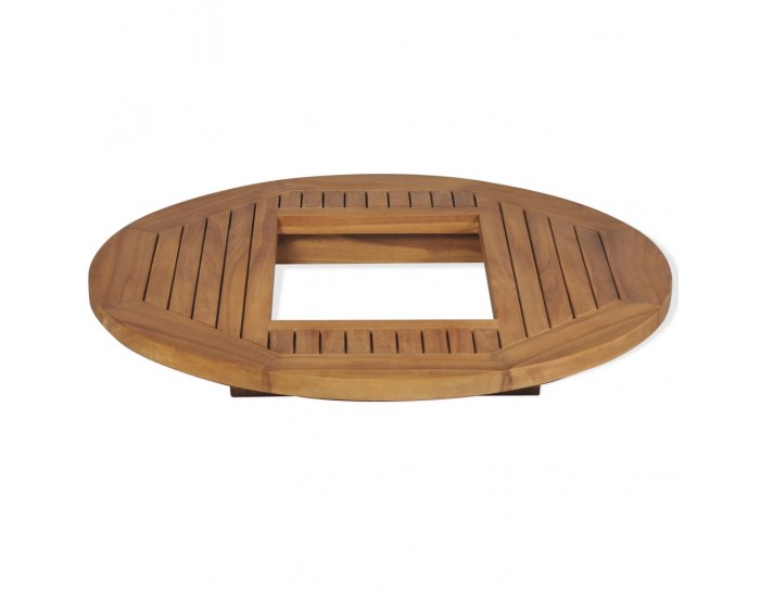 Sonata Плот за каси с бира, тиково дърво, 70 см -