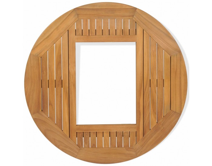 Sonata Плот за каси с бира, тиково дърво, 70 см -