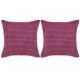 Sonata Комплект възглавници, 2 бр, велур, 60x60 см, розов -