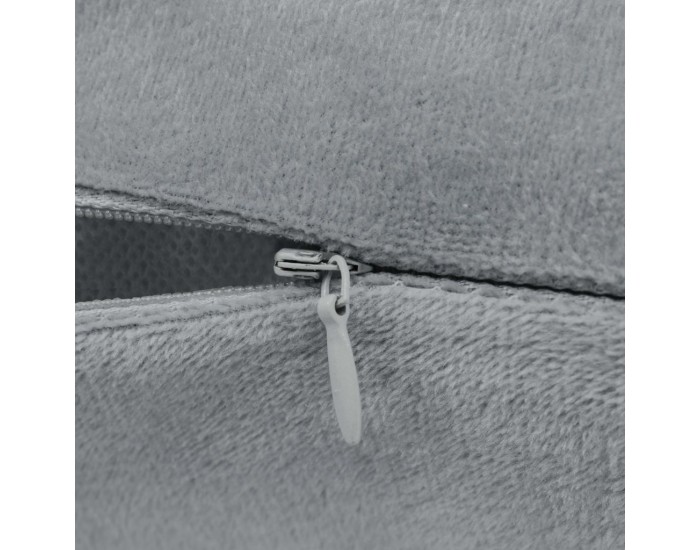 Sonata Калъфки за възглавници, 4 бр, велур, 50x50 см, сиви -