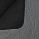 Sonata Двулицева ватирана завивка, 170 x 210 cм, сиво и черно -