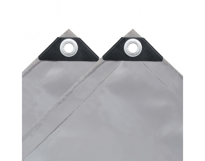 Sonata Брезентово платнище, 650 гр/м², 3x6 м, цвят сив -