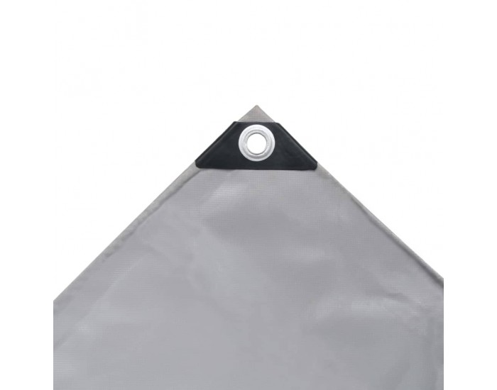 Sonata Брезентово платнище, 650 гр/м², 4x6 м, цвят сив -