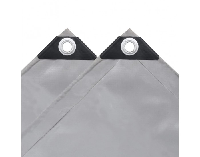 Sonata Брезентово платнище, 650 гр/м², 4x7 м, цвят сив - Sonata Брезентово платнище, 650 гр/м², 4x7 м, цвят сив -