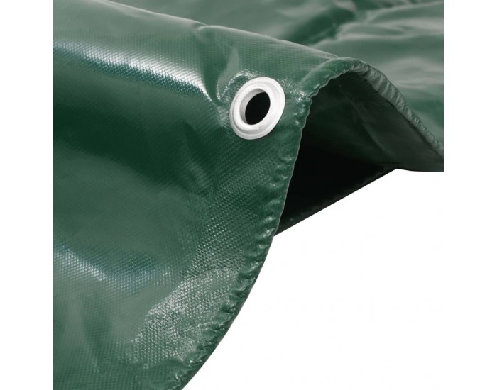 Sonata Брезентово платнище, 650 гр/м², 4x8 м, цвят зелен -