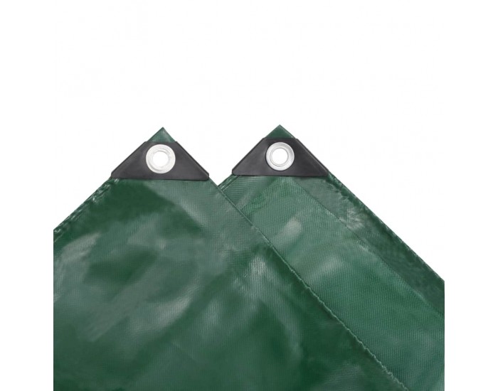 Sonata Брезентово платнище, 650 гр/м², 4x8 м, цвят зелен -
