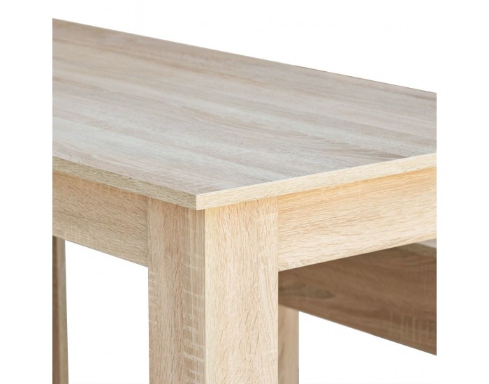 Sonata Трапезна маса и пейки, 3 части, ПДЧ, дъб -