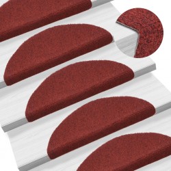 Sonata Самозалепващи стелки за стъпала, 15 бр, 54x16x4 см, червени - Килими и Подови настилки