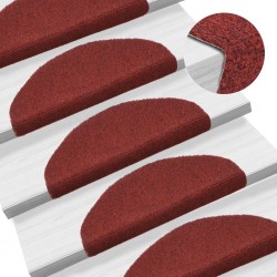 Sonata Самозалепващи стелки за стъпала, 15 бр, 65x21x4 см, червени - Килими и Подови настилки